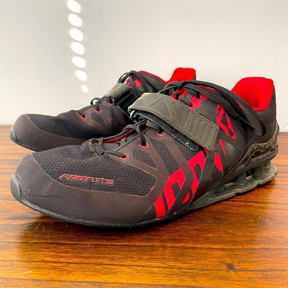 Inov-8 Other - Inov-8, Fast Lift 225, mens 11.5, MetaFlex, black and red weightlifting shoes